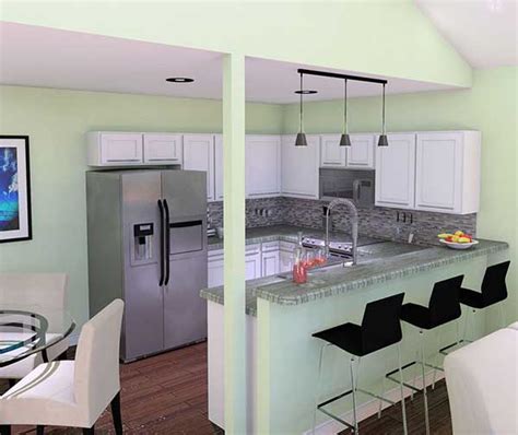 4 bedroom house plan in indian style. Contemporary House Plan - 2 Bedrooms, 1 Bath, 1105 Sq Ft ...