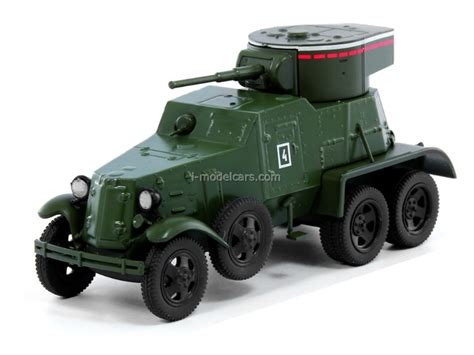 Model Cars 143 Gaz Aaa Ba 6 Military Armored Car Ussr Deagostini