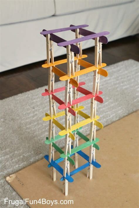 5 engineering challenges with clothespins binder clips and craft sticks artofit