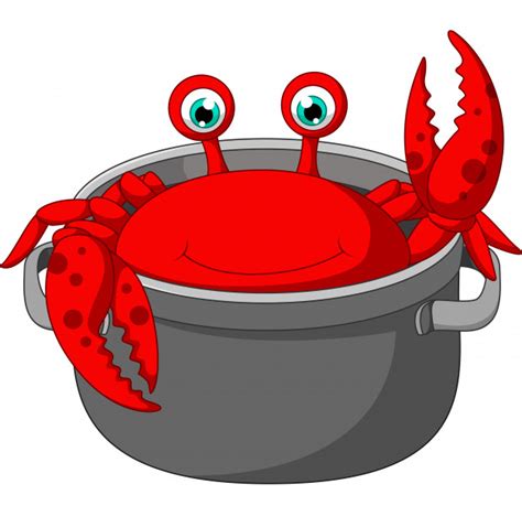 You can personalize this seafood casserole by using just about any fish and seafood combination the one i use for this seafood casserole is a mixture of shrimp, mussels, squid and scallops that. Dessin animé drôle de crabe étant cuit dans une casserole ...