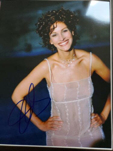 Julia Roberts Signed X SEXY IN SEE THRU DRESS MATTE INCLUDED EBay