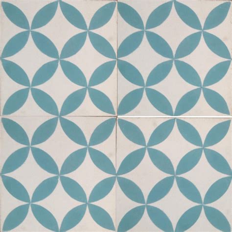 Petals Blue Encaustic Tile Kids Bathroom Tiles Uk Terrazzo Tiles