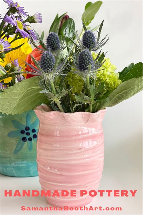 Small Flower Vase Bud Vase Cute Vase Pretty Vase Boho Etsy Handmade