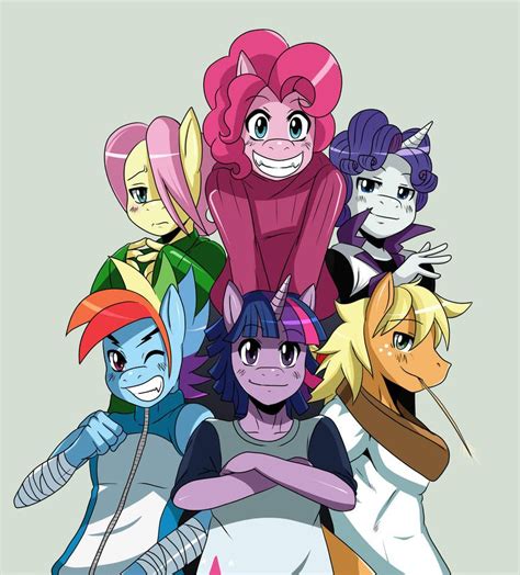 T Genderswap Ponies By Ss2sonic My Little Pony Comic My