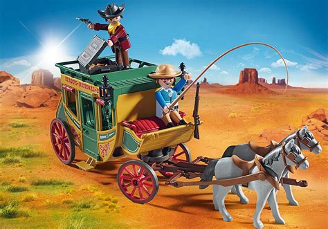 Playmobil Western Western Stagecoach Classic Toy 70013 4008789700131
