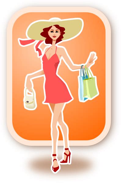 woman shopping clip art at vector clip art online royalty free and public domain