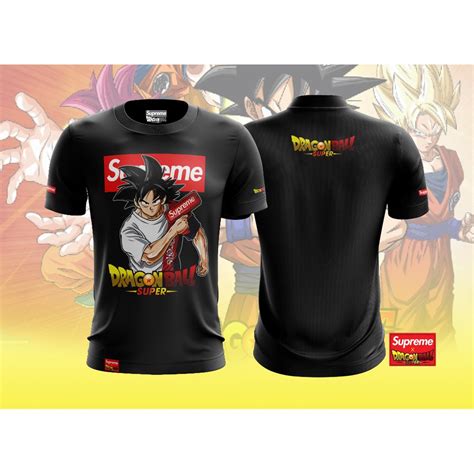 Tshirt Supreme Goku Dragon Ball Shopee Malaysia