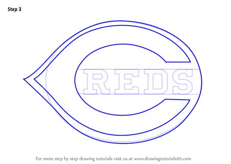 Learn How to Draw Cincinnati Reds Logo (MLB) Step by Step : Drawing Tutorials