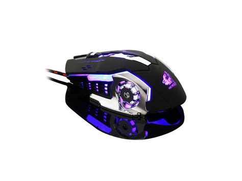 Luom 6 Button 4000 Dpi Usb Wired Mechanical Gaming Mouse Mice 4 Led