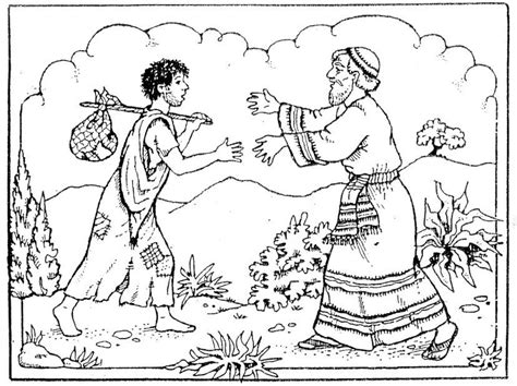Parable Of The Lost Son Coloring Sheet Clip Art Library