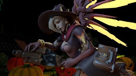 Witch Mercy Broomstick Grinding Vr Porn Video