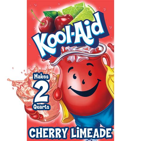 Kool Aid Unsweetened Cherry Limeade Artificially Flavored Powdered Soft