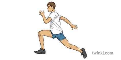 Bounding Stride Running Sport Pose Pe Ks2 Illustration Twinkl