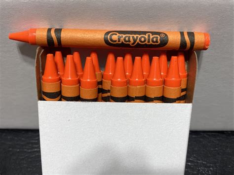 16 Crayola Crayons Outrageous Orange Bulk Ebay