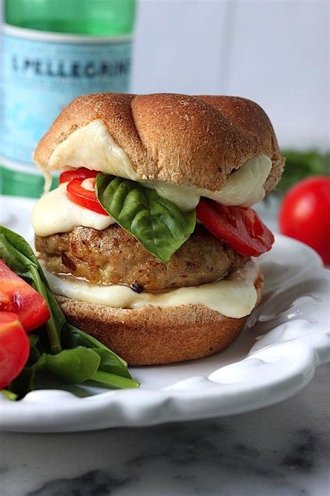 Chicken Caprese Burgers Make These Juicy Chicken Burgers On The Grill