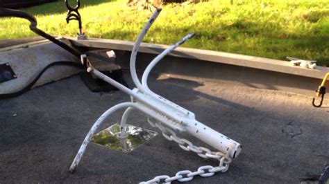 Make your own lace anchors for free: Custom Wreck Anchor and tour of my Bass Tracker: My "Cat ...