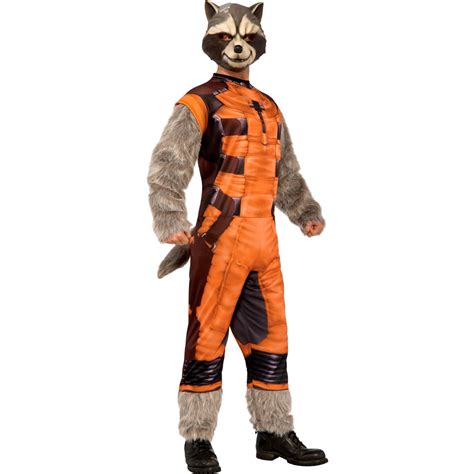 Rubies Costume Adult Deluxe Rocket Raccoon Costume Standard Size