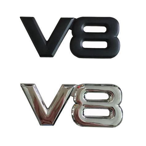 20pieceslot Wholesale 3d Metal V8 Emblems Badge Car Stickers Decals
