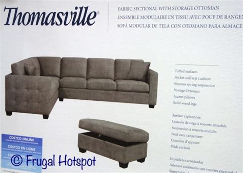 See more ideas about ottoman, furniture, storage ottoman. Costco - Thomasville Kylie Fabric Sectional with Storage ...