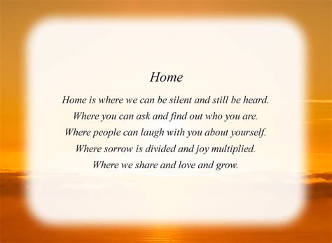 Home - Free Family Poems