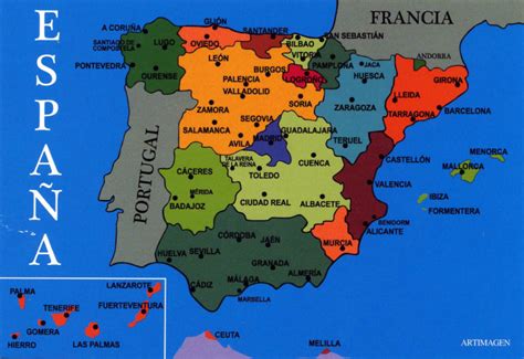 Quante Regioni Ha La Spagna Una Cartina Politica Semplice