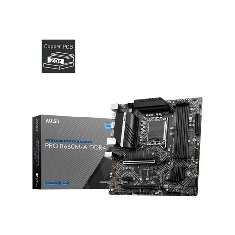 Motherboard Msi Pro H610m G Ddr4 Intel H610 Lga 1700 Micro Atx