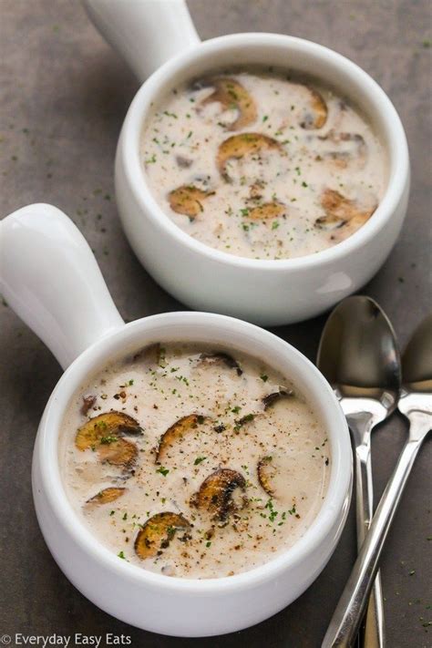Easy Creamy Mushroom Soup Recipe EverydayEasyEats Com Creamy