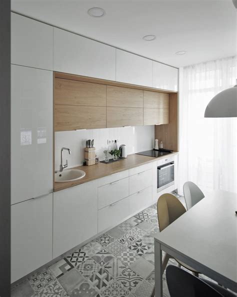 Apartment Bogatyrskaya On Behance Luxury White Kitchen White Kitchen