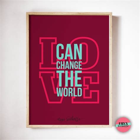 Every time someone buys digital coins on a decentralized exchange, sells coins, transfers coins, or buys a good or service with virtual coins, a ledger records that transaction, often in an encrypted fashion, to protect it from cybercriminals. Love Can Change The World Printable Poster Digital Wall ...