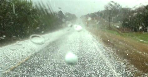 Two Inch Hail In Oklahoma And Texas Damages Cars