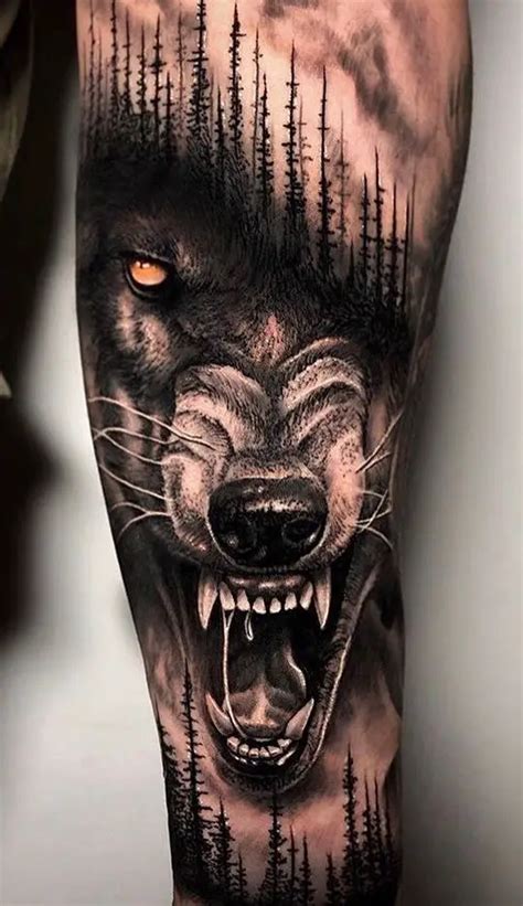 Tatuagem de Lobo no Braço Ideias Incríveis para Você se Inspirar