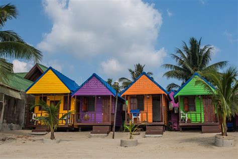 Colorful Beach Huts Stock Photo Image Of Coconut Paint 83345910