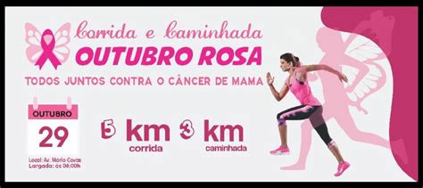 Corrida E Caminhada Outubro Rosa 2023 Calendário De Corrida