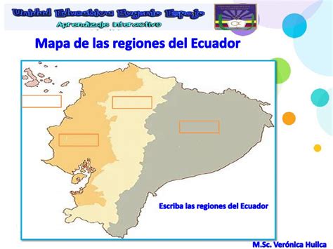 Ejercicio De Regiones Naturales Del Ecuador