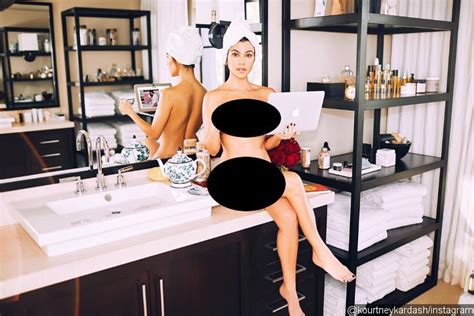 Kourtney Kardashian Teases New Brand Poosh With Naked Photo