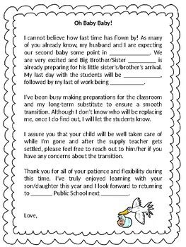 We did not find results for: Maternity Leave Letter to Parents and Students by Mrs ...