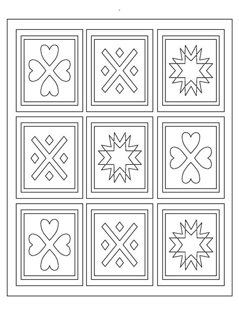 Click the barn quilt patterns coloring pages to view printable version or color it online (compatible with ipad and android tablets). quilt coloring pages preschool - Google Search | Free ...