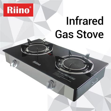 Astron double burner infrared ceramic burner tempered glass top gas stove ₱ 1,968.00 : Riino Infrared Tempered Glass Top Gas Stove - 702I - RIINO