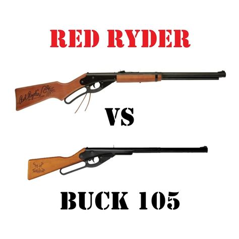 Daisy Red Ryder And Buck 105 Compared Buck Rail