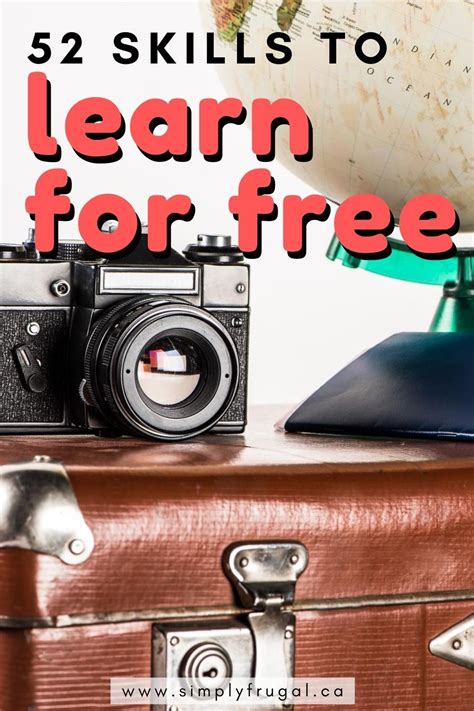 52 Things To Learn For Free Skills To Learn Learning Websites For