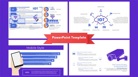 Infographic Iot Presentation Powerpoint Template