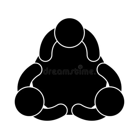 Together Group People Support Community Pictogram Block Silhouette