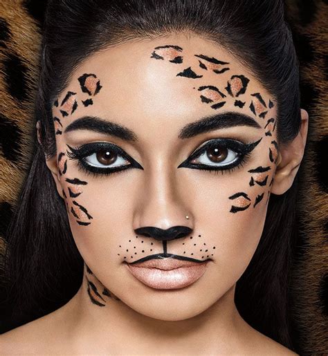 learn how to do wild cat makeup perfect for leopard and cheetah makeup looks using gold lipstick