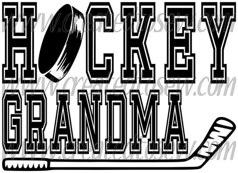 Download Hockey Grandma With Puck And Stick SVG File | How to make ...