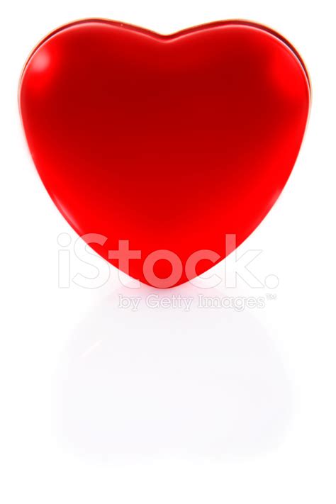 Single Red Heart On White Stock Photo Royalty Free Freeimages