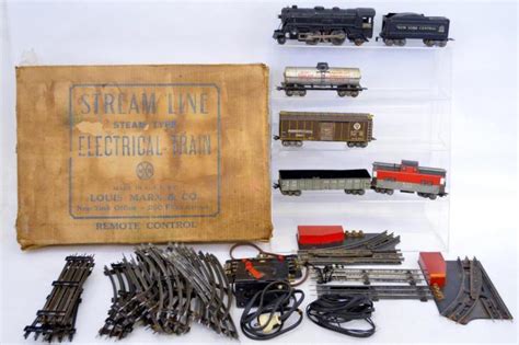 Marx Tinplate O Gauge 25229 Steam Freight Set In Original Bo