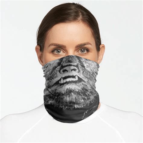 Wolfman Face Mask Neck Gaiter Q Finder Trending Design T Shirt