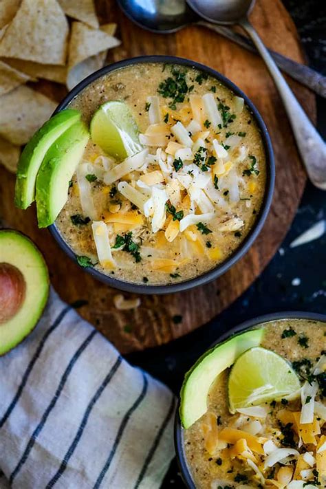 Jun 30, 2020 · modified: Slow Cooker Coconut Lime White Chicken Chili - Melanie Makes