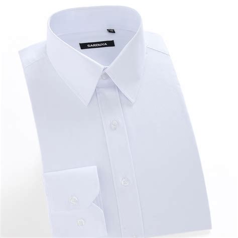 Mens Regular Fit Long Sleeve White Basic Dress Shirt Plus Size 5xl