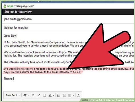 Keep the email professional, to the point, and confirm the time, phone number. How to Administer an Email Interview: 9 Steps (with Pictures)